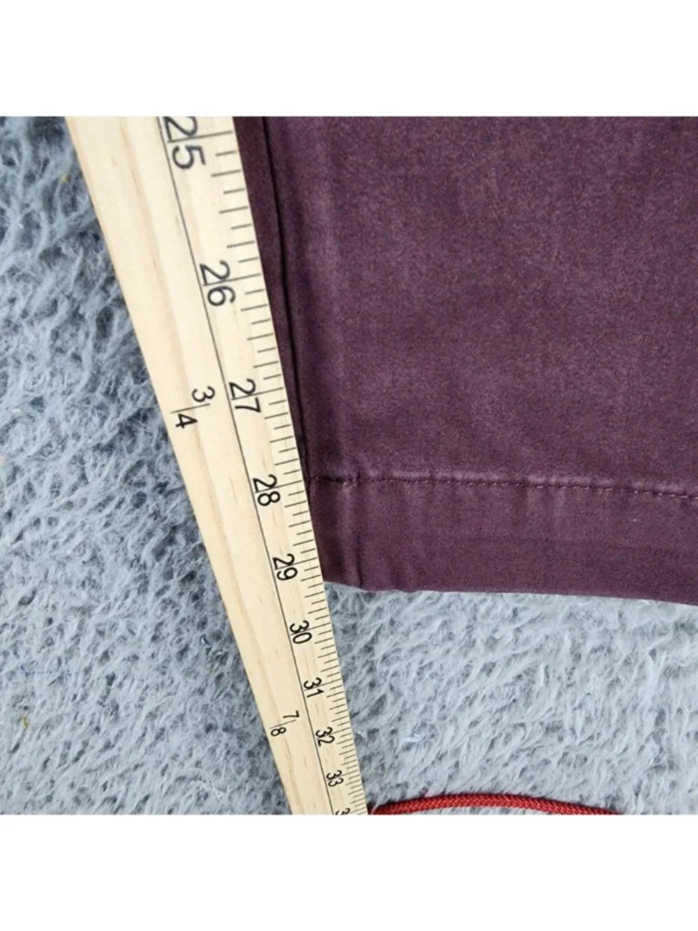 Jachs Pants Mens 40x30 Burgundy Red Stretch Mid Rise Slim Fit Tapered Leg *NWT*